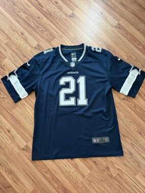 Dallas Cowboys Navy Ezekiel Elliot #21 Football Jersey XL
